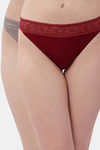 Soie Medium Rise Zero Coverage Thong (Pack of 2) - Multicolor — thumbnail 1